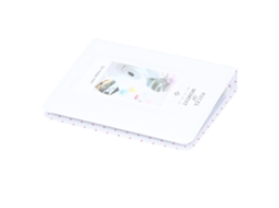 Caixa para armazenamento de cartões fotográficos de 3 polegadas (7,6 cm) com 64 bolsos, mini álbum para Fujifilm Instax Mini 9 branca (2026)