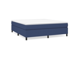 Estrutura de Cama com Molas 180x200 Cm Tecido Azul MAISON EXCLUSIVE