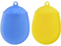Conjunto De 2 Escovas Banho Esfoliantes Silicone Minkissy Para Bebês, Meninos E Meninas, Crianças Pequenas E Adultos