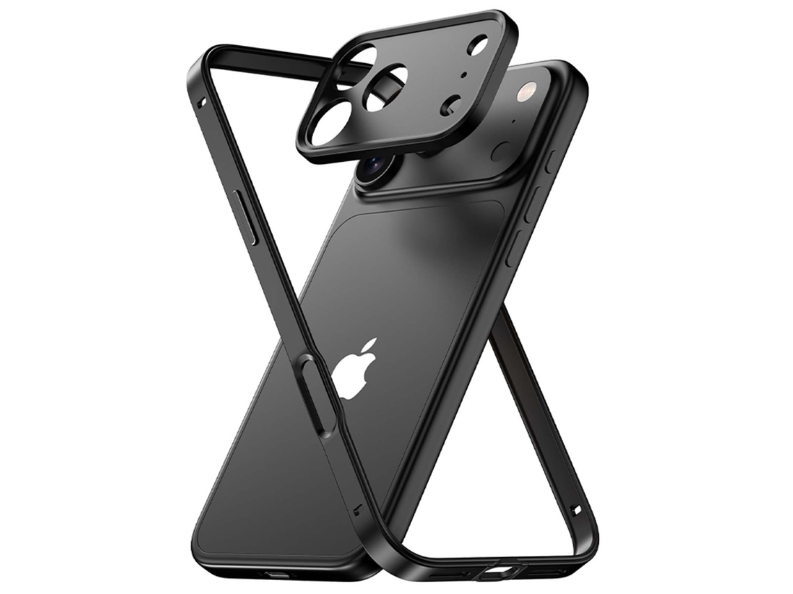 Capa Para Iphone 17 Pro Max Anti-choque Robusta Preto Czhhmart