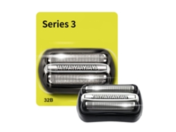 Pacote Com 2 Acessórios De Reposição Para Barbeador Elétrico Série 32b 3 Para Cabeças De Corte De Lâmina Braun S3 Sunny Spaces