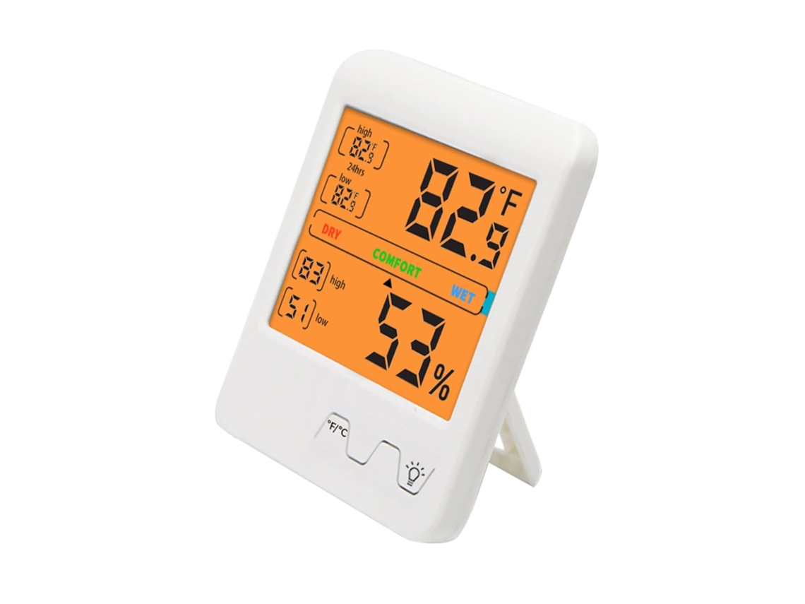 Termômetro E Higrômetro Digital Lcd Upkoch Com Sensor De Temperatura Umidade Para Casa, Quarto E Escritório