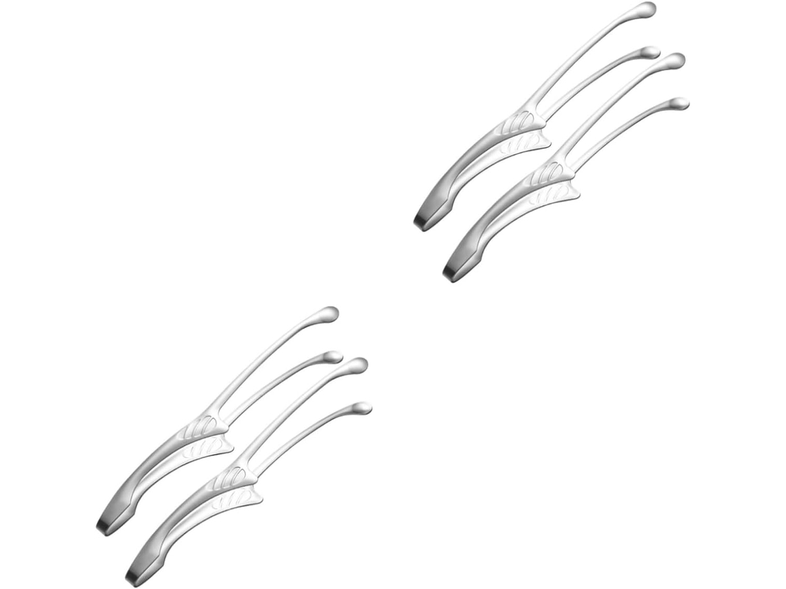 Pinças De Cozinha Popetpop 4 Peças Em Aço Inoxidável, Resistentes Ao Calor, Ideais Para Churrasco, Grelhados E Para
