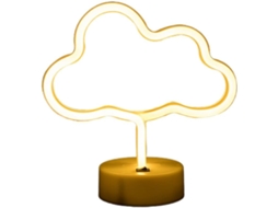 Luz Noturna Usb Led Em Formato De Nuvem Para Pc Com Sensor Movimento