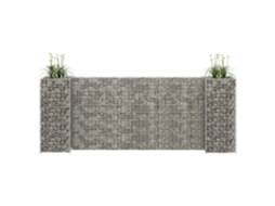 Vidaxl Gabião Em Forma De H Fio De Aço 260x40x100 Cm