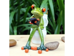 Ornamento de Casa com Sapo para Mesa, Porta Lápis e Decoração LAXISCREED