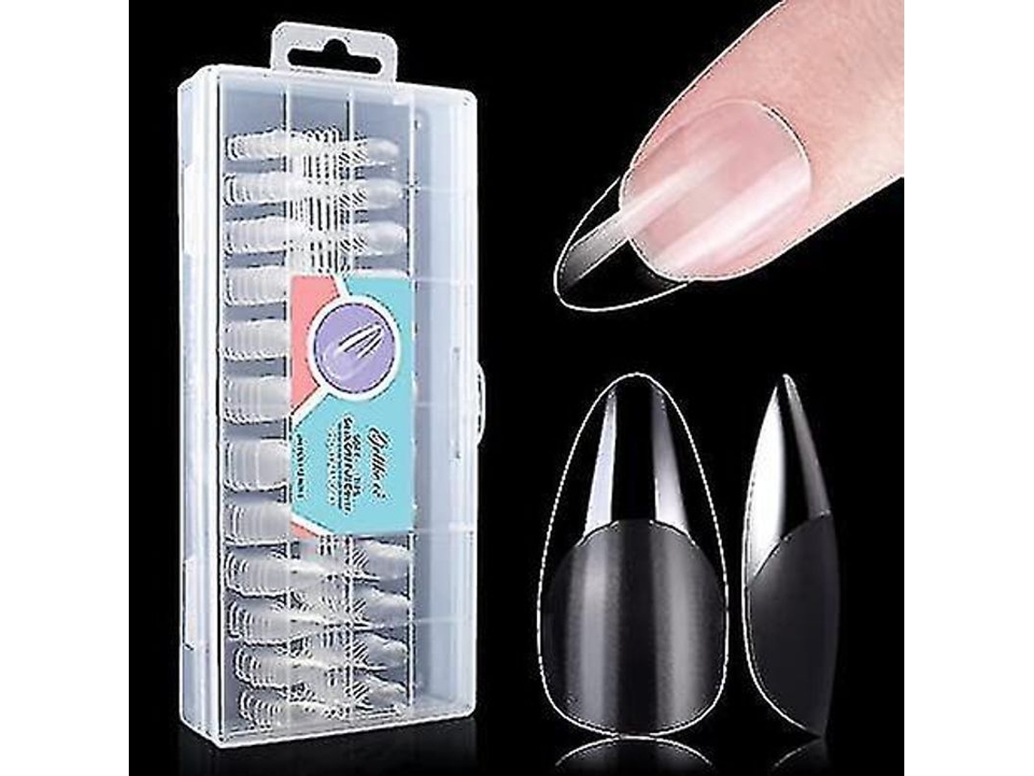 Kit de Pontes de Unha em Gel Macio Full Cover 240pcs, 12 Tamanhos para Extensões de Unha