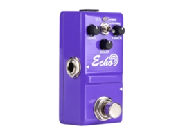 Pedal de Efeito de Guitarra Analógico Mini com Carcaça de Metal e Eco Verdadeiro , Acessórios para Instrumentos AQUAFORGE (bypass Verdadeiro)