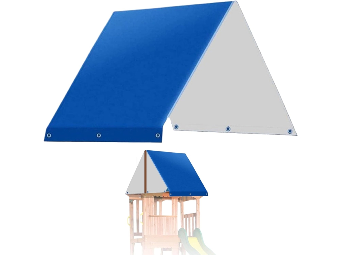 Playset Canopy Replacement, 52x90 Inch Oxford Cloth Playground Canopy, Waterproof Sunproof Dustproof Swing Set
