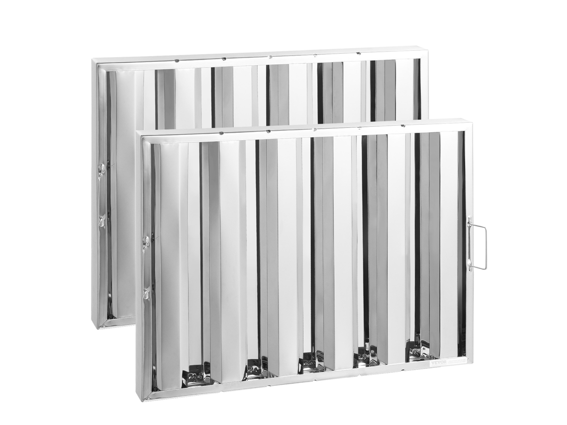 Filtro Para Exaustor Comercial Em Aço Inoxidável 622 X 493 X 45 Mm Vevor