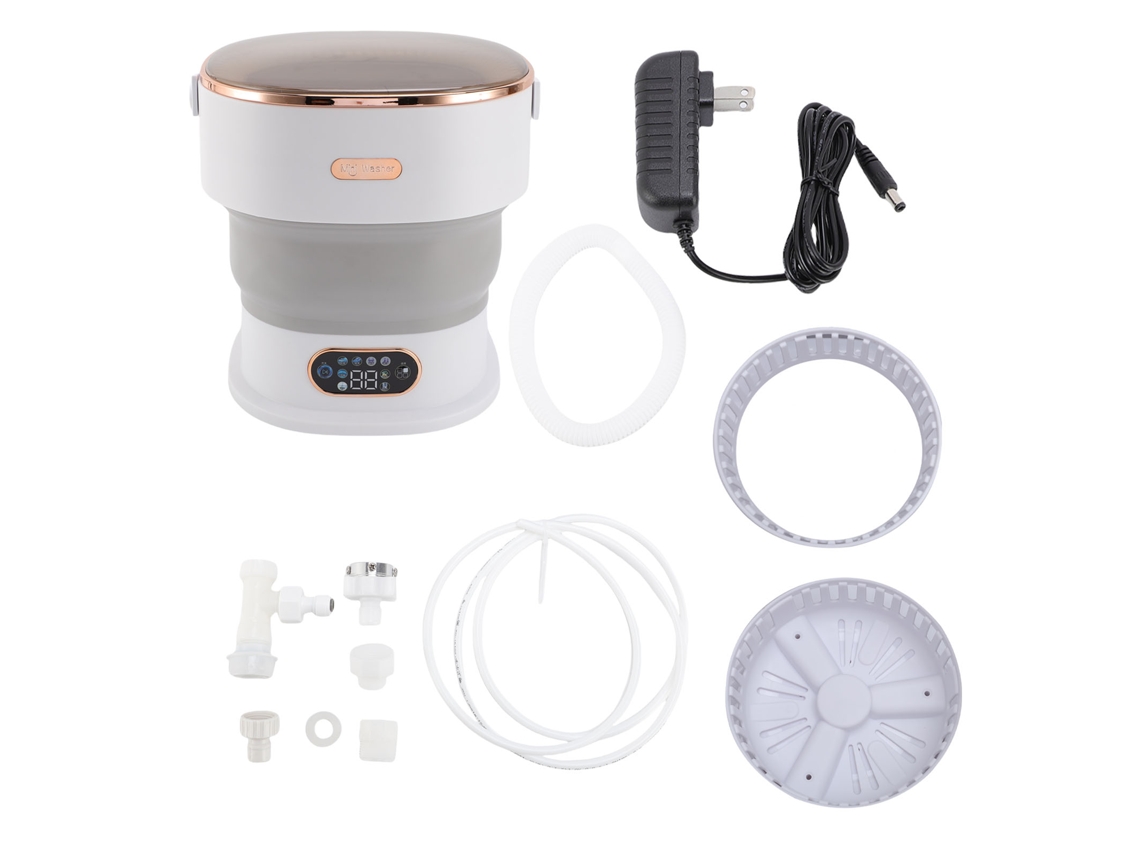 Laxiscreed Máquina De Lavar Automática Com Drenagem De Água E Função De Secagem Integrada