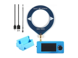 Mini Rádio Si4732 10khz 180 Mhz Hf Sw Mw Vhf Fm/am/lsb/usb de Ondas Curtas Tela 1,9 Polegadas + Suporte 3d GOKOCO