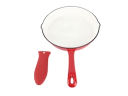 Frigideira de Ferro Fundido Esmaltado LAXISCREED 25cm Vermelha