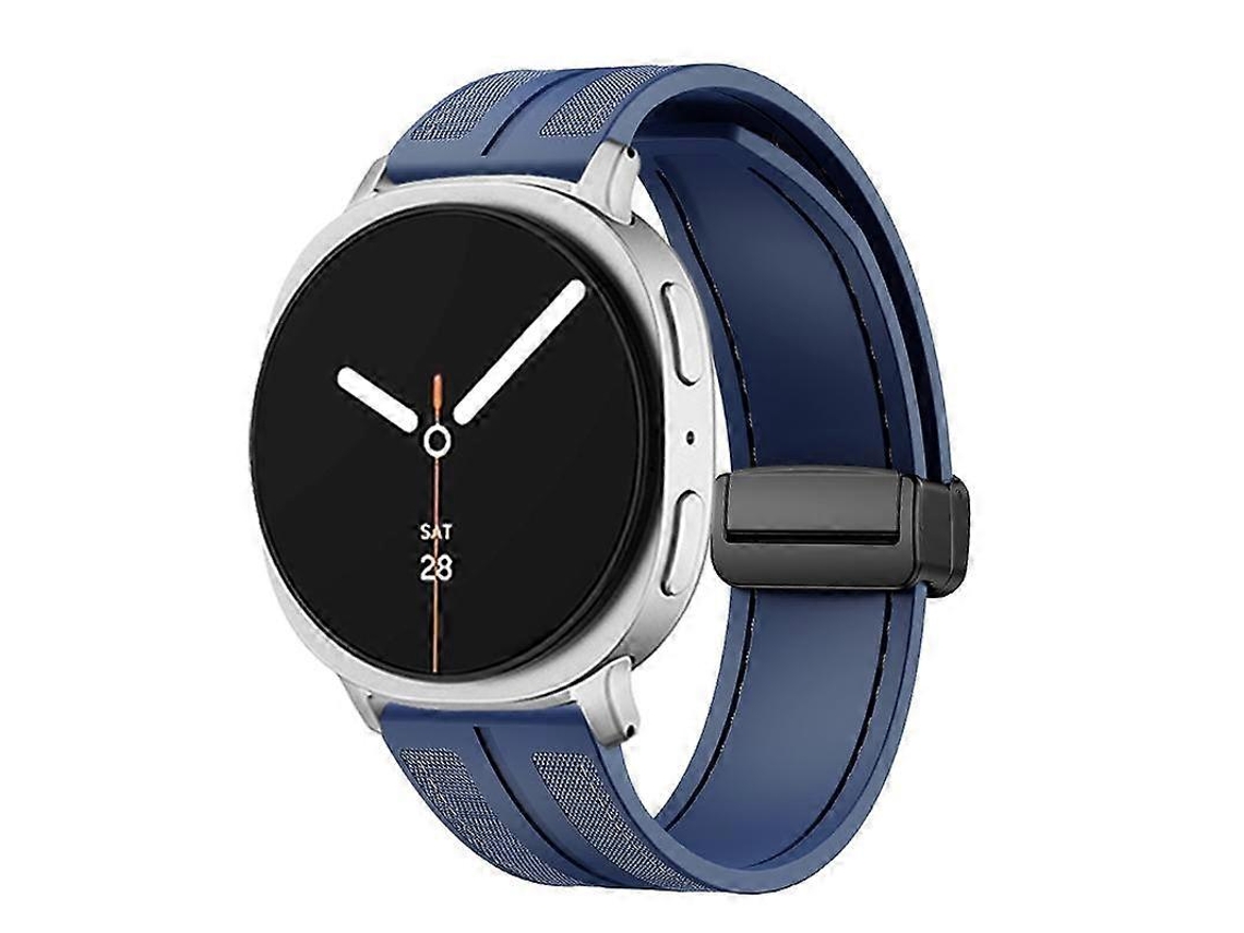 Pulseira Híbrida De Nylon E Silicone Com Fecho Magnético Dobrável Para Samsung Galaxy Watch8 / Watch8 Classic