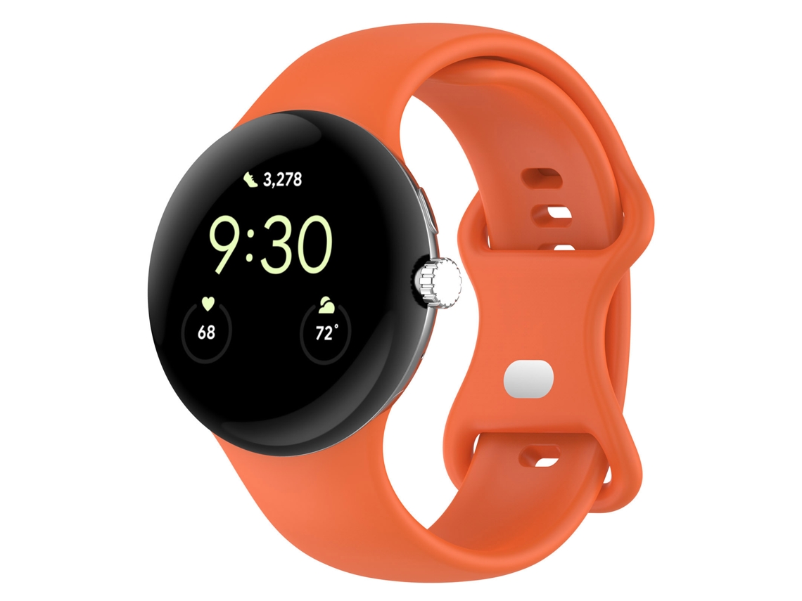 Bracelete Em Silicone Para Google Pixel Watch 5 41mm (laranja)