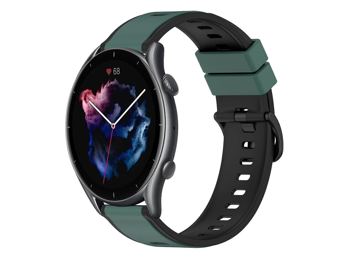 Pulseira De Silicone Bicolor De 22 Mm Para Amazfit Gtr 3 Pro