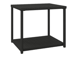 Mesa de Apoio 55x45x49 Cm Vime Pe Preto MAISON EXCLUSIVE