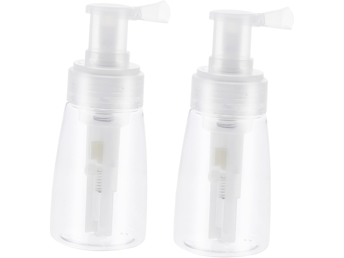 Conjunto De 2 Frascos De Spray De Plástico Para Pó, Recipiente De Spray