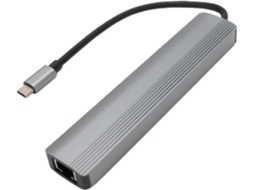 Hub Usb-c 6 Em 1 Com Gigabit Ethernet E 4k A 60hz, Carregamento