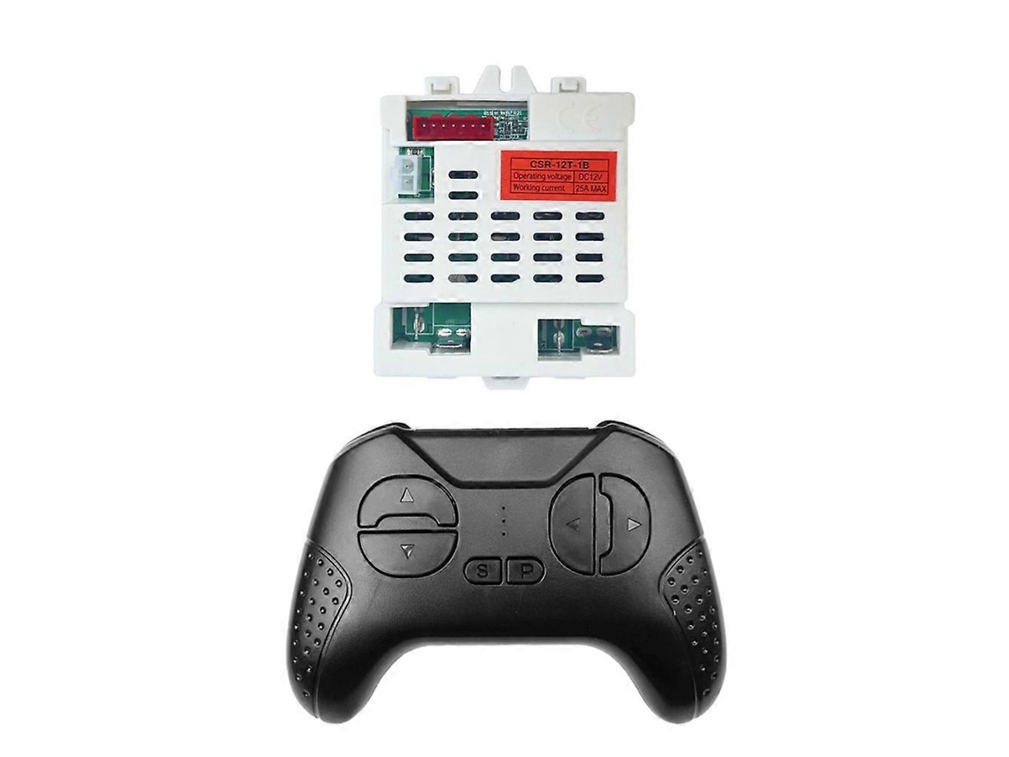 Conjunto De Recetor E Telecomando Para Carro Elétrico Infantil, Em Plástico, Preto E Branco