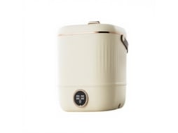 Lavadora Mini De Cilindro Reto Para Roupa Íntima, Semi Automática Portátil, Com Lavagem E Centrifugação Sfushos (bege)