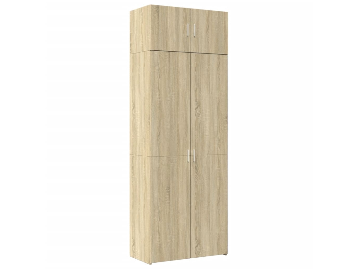 Storage Cabinet, Storage Cabinets Vidaxl Marrom Madeira Processada (80 X 42.5 X 225 Cm)