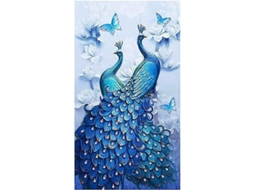 Kit De Pintura Diamante 5d Gatito Zanahoria Tigre Grande Decoración Hogar Oficina