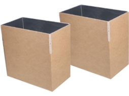Kit de 2 Caixas Térmicas Isoladas Inoomp com Revestimento em Folha de Alumínio para Proteção Confiável Contra o Frio. CHABERLU