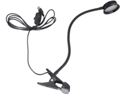 Luminária De Leitura Led Usb Com Clipe Flexível, Níveis De Brilho Ajustáveis, Luminária De Cabeceira Portátil Para