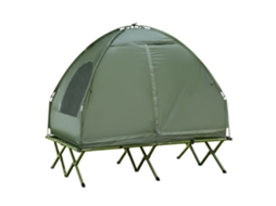 Verde Conjunto De Barraca De Camping Para 2 Pessoas Com Cama De Camping E Colchão Inflável