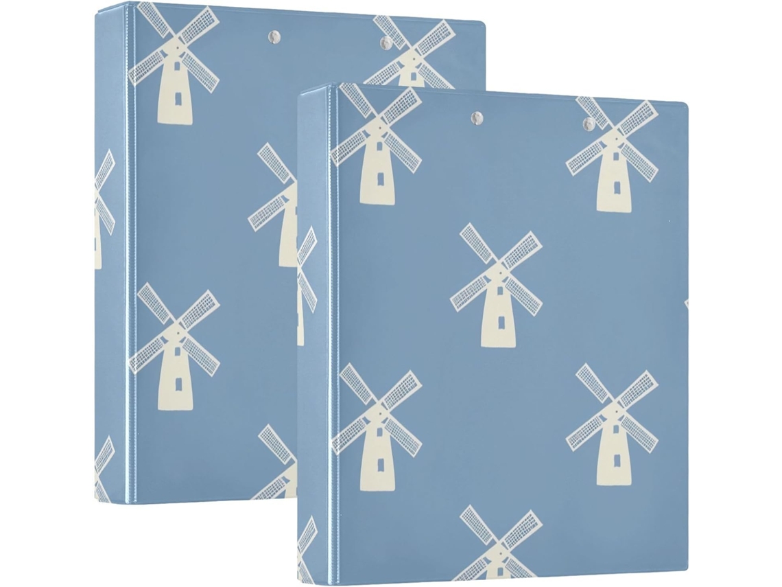 Pasta Escolar Windmill 1 2-polegadas Com Bolsos, Pacote Com 1 2-unidade, Materiais De Escritório, 200-folhas