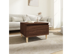Vidaxl Mesa De Apoio 50x46x35 Cm Derivados Madeira Carvalho Castanho