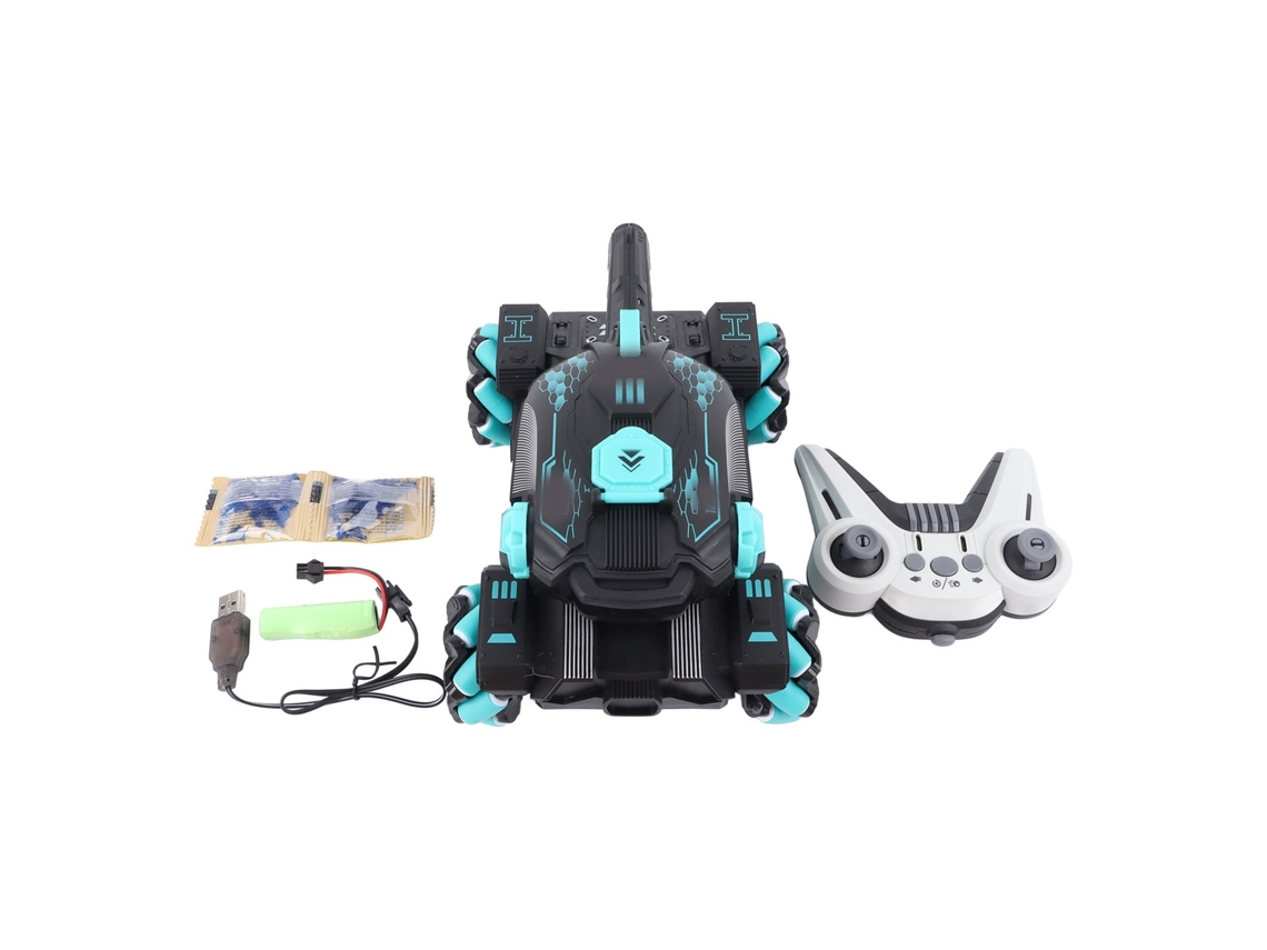 Primerox carro Controle Remoto 2.4ghz com Bola de Água Tração 4wd Antiderrapante para Crianças Azul