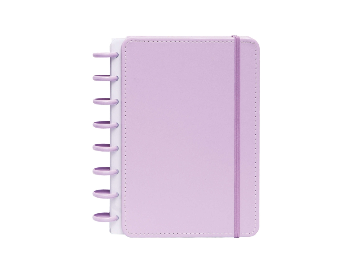 Caderno Smart Com Elástico Espiral A5 Pautado Lilás Talia
