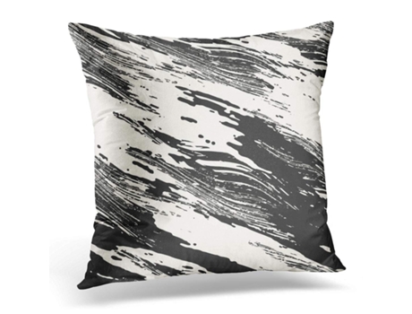 Fronha de Almofada ECZJNT Pincel Áspero Manchado Tinta Pincelada (45x45 cm)