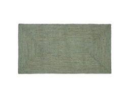 Vidaxl Tapete De Área Verde-azeitona 80 X 150 Cm Juta