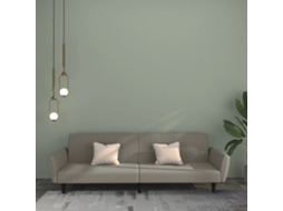 Vidaxl Sofá-cama De 2 Lugares Veludo Cinzento-claro