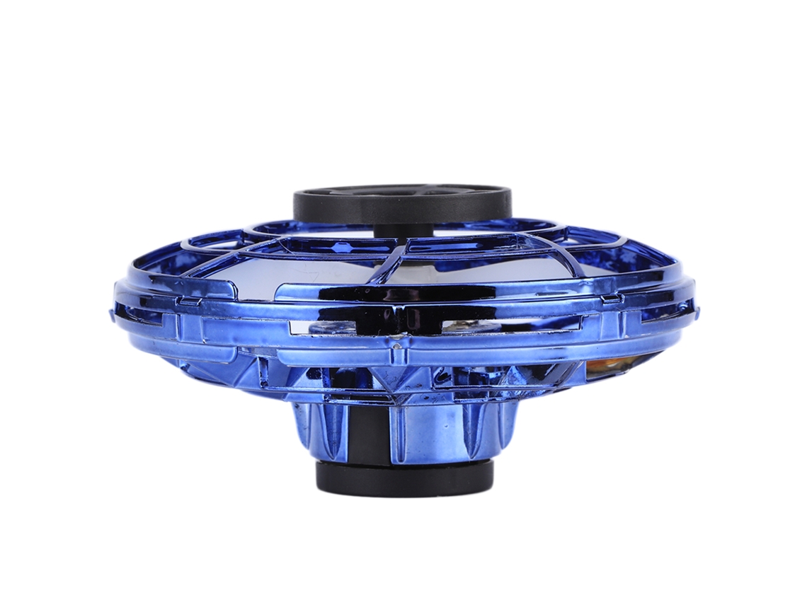 Primerox mini Drone Brinquedo Voador Indutivo 360° Rotativo Led Azul Decompressão