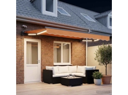 Vidaxl Toldo Retrátil Elétrico Areia 5 × 3,5 M