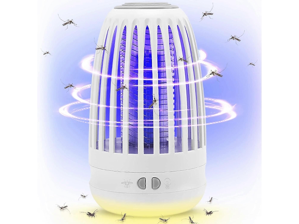 Lâmpada Mata-mosquitos 2 Em 1, Repelente Elétrico De Mosquitos, Mata-insetos Uv 360°, Mata-mosqu Itos Recarregável, Segura E Efic