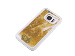 Capa de Telefone EOOCOO (efeito Dinâmico de Areia Movediça com Glitter para Samsung S7)