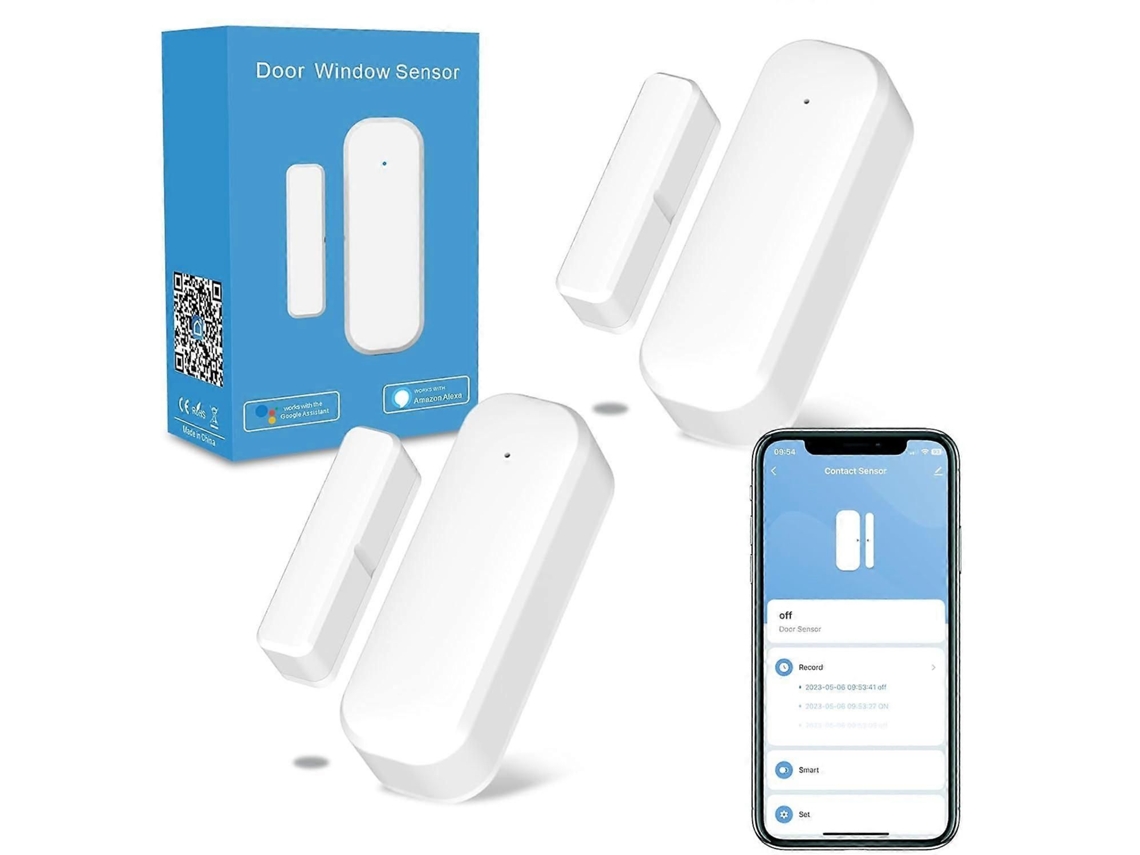 Sensor De Porta Inteligente Com Wi-fi, Sem Necessidade De Hub, Sensor De Janela Sem Fio Com Alerta Por Aplicativo.