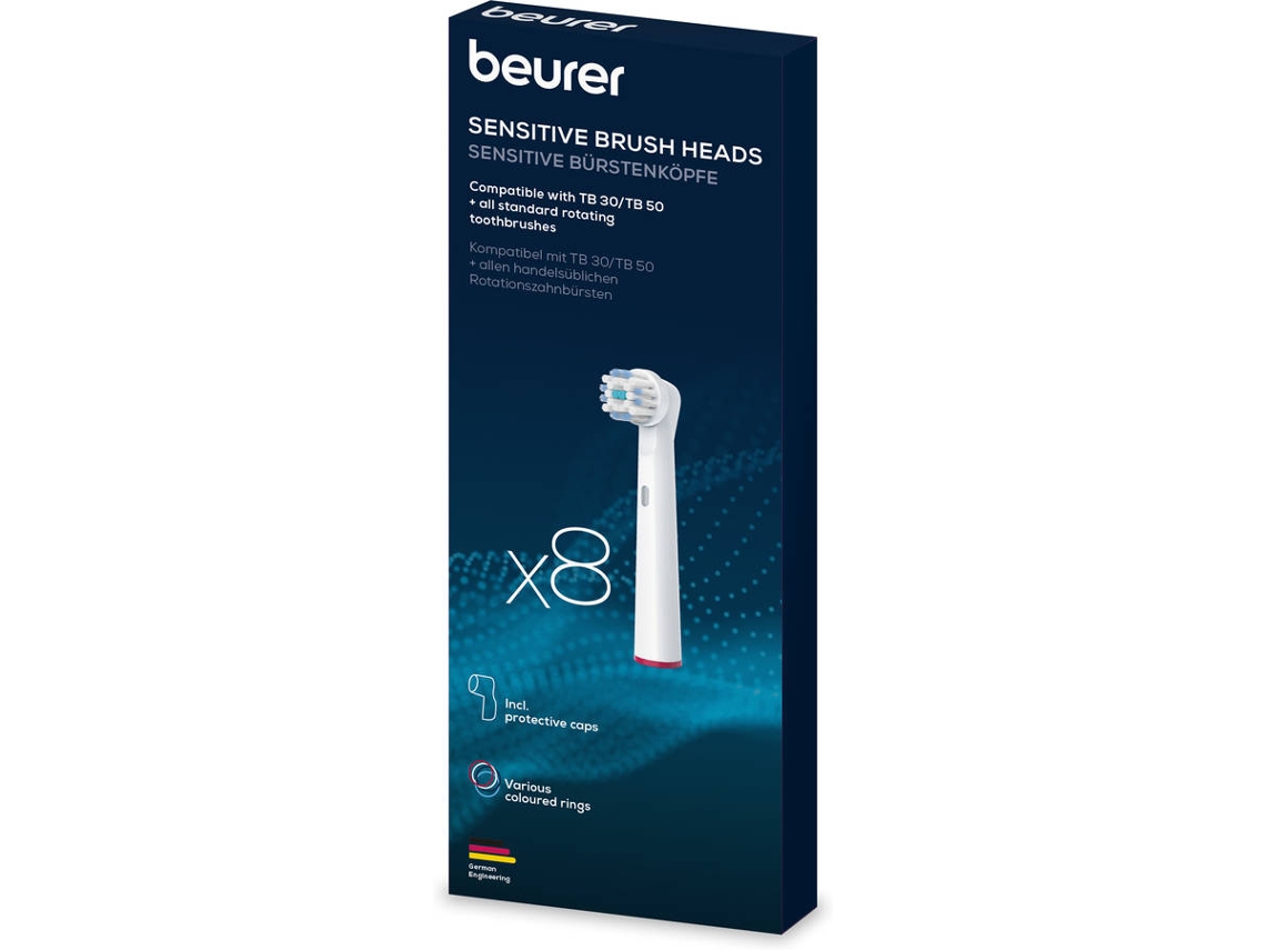 Recarga Escova de Dentes BEURER 10139 Sensitive (8 unidades)