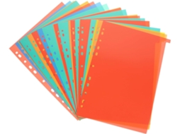 Divisórias Para Filchário A4 Beavorty, 31 Folhas, Plástico Pp Laranja, Duráveis E Decorativas Para Organizar Documentos