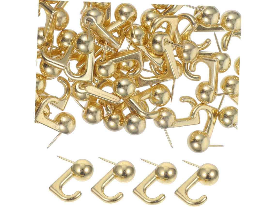 Conjunto De 50 Ganchos Metal Resistentes Para Pendurar Quadros Em
