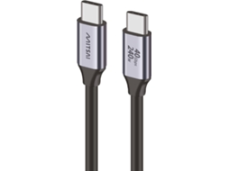 Cabo MITSAI USB4 Usb-C compatível com Thunderbolt 3/4 (1M  - Preto)
