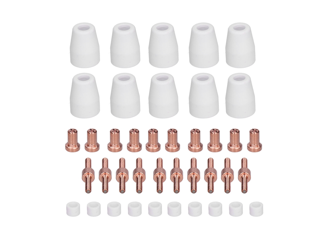 Kit De Consumíveis Para Tocha De Corte A Plasma: Eletrodo, Ponta E Bocal Pt‑3140pcs Acessórios De Soldagem E Corte