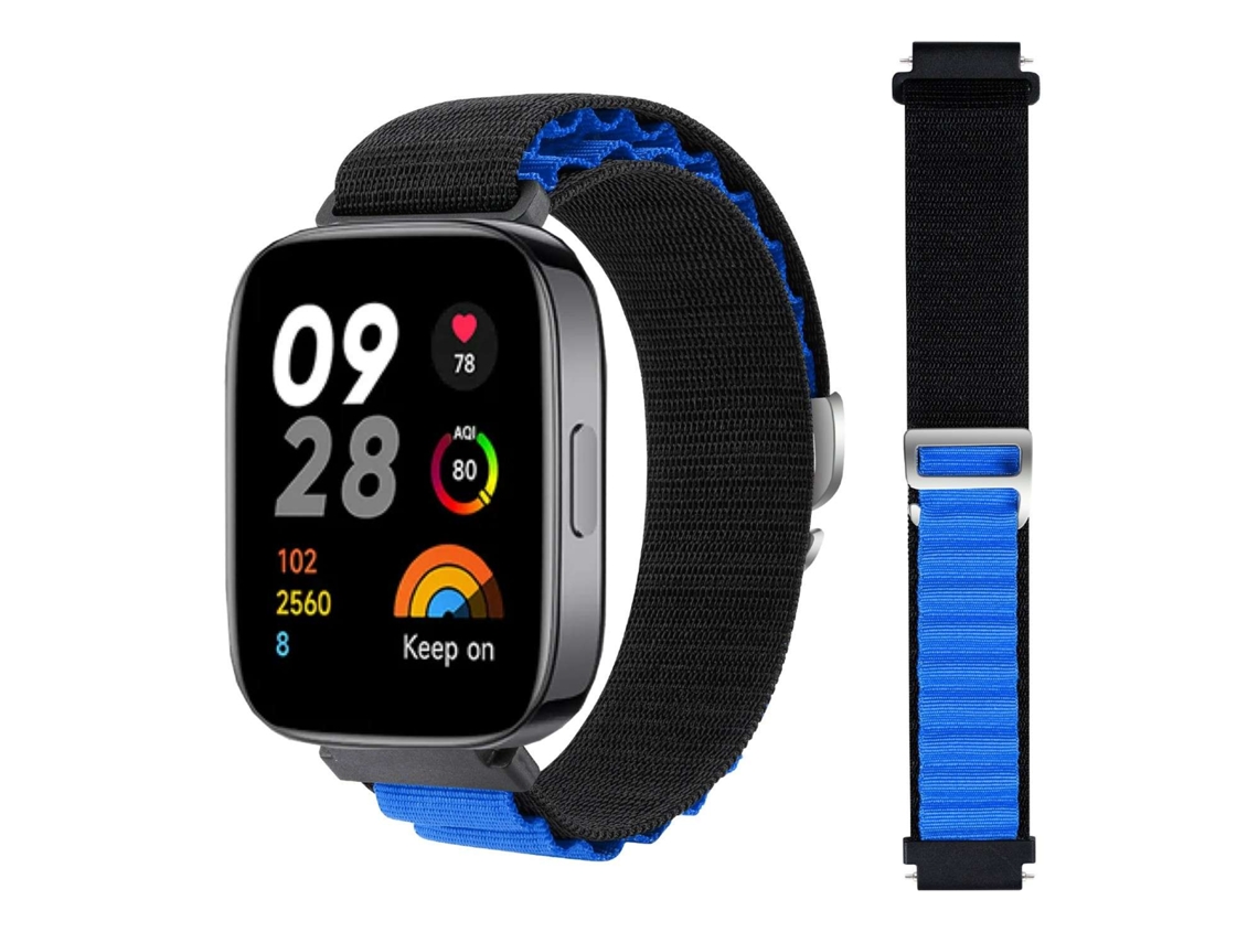 Bracelete Xiaomi Redmi Watch 3 Preto e Azul