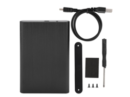 Aetheria caixa de Disco Rígido Móvel Usb2.0 Alumínio 2.5 Polegadas para Hdd/ssd Anti impacto Preto