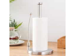 Suporte De Armazenamento Ftvogue, Porta Toalhas De Rolo Em Aço Inoxidável, 32, 5cm De Altura E 17cm Base, Design